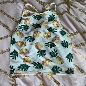 Pineapple crop top
